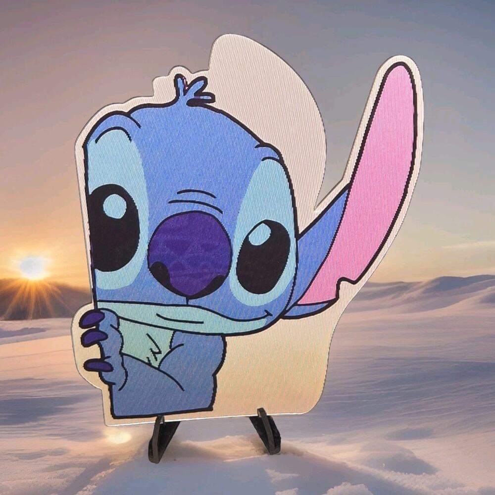 Stitch Cute 3D Motion Lenticular Car Laptop Decal Sticker Peeker